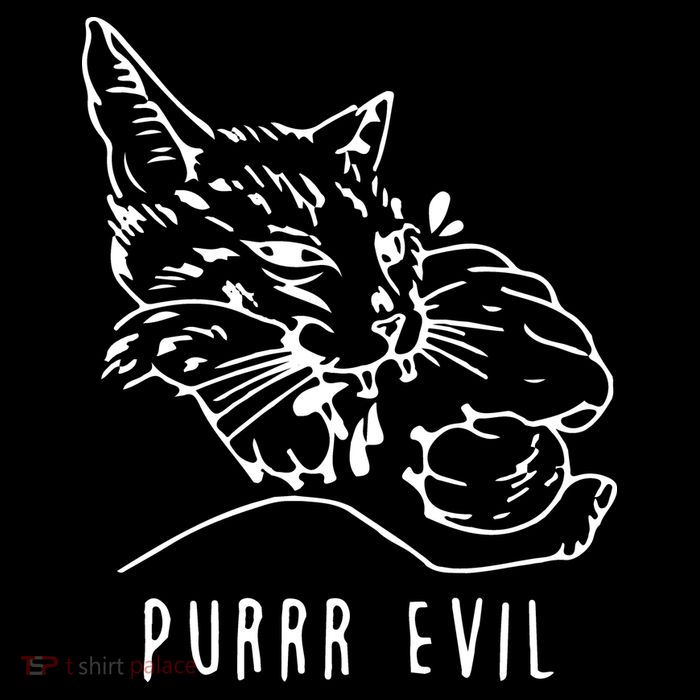 Purrr Evil Funny Cat T-Shirt
