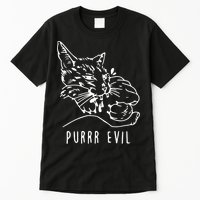 Purrr Evil Funny Cat Tall T-Shirt