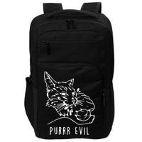 Purrr Evil Funny Cat Impact Tech Backpack