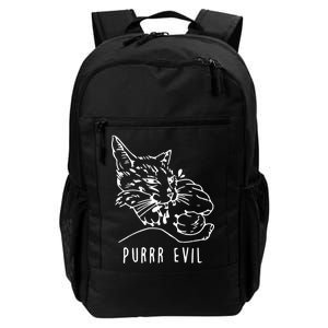 Purrr Evil Funny Cat Daily Commute Backpack