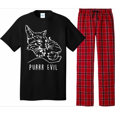 Purrr Evil Funny Cat Pajama Set