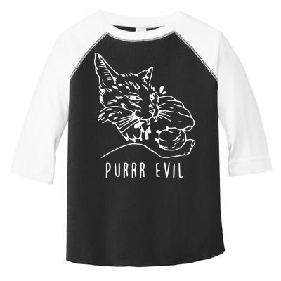 Purrr Evil Funny Cat Toddler Fine Jersey T-Shirt