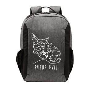 Purrr Evil Funny Cat Vector Backpack