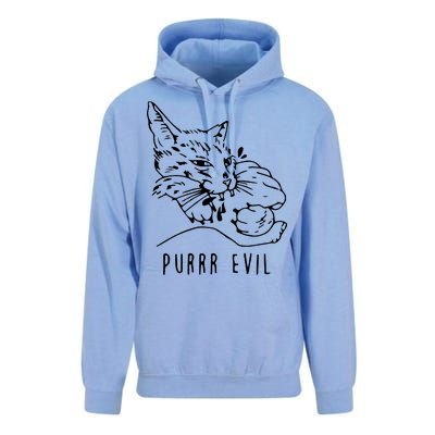 Purrr Evil Funny Cat Unisex Surf Hoodie