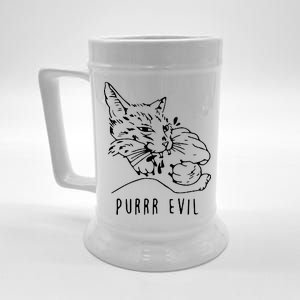 Purrr Evil Funny Cat Beer Stein