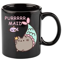 Purrrrr Maid Funny Cute Cat Mermaid 11oz C Handle Ceramic Mug