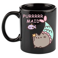 Purrrrr Maid Funny Cute Cat Mermaid 11oz C Handle Ceramic Mug