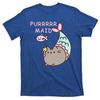 Purrrrr Maid Funny Cute Cat Mermaid T-Shirt