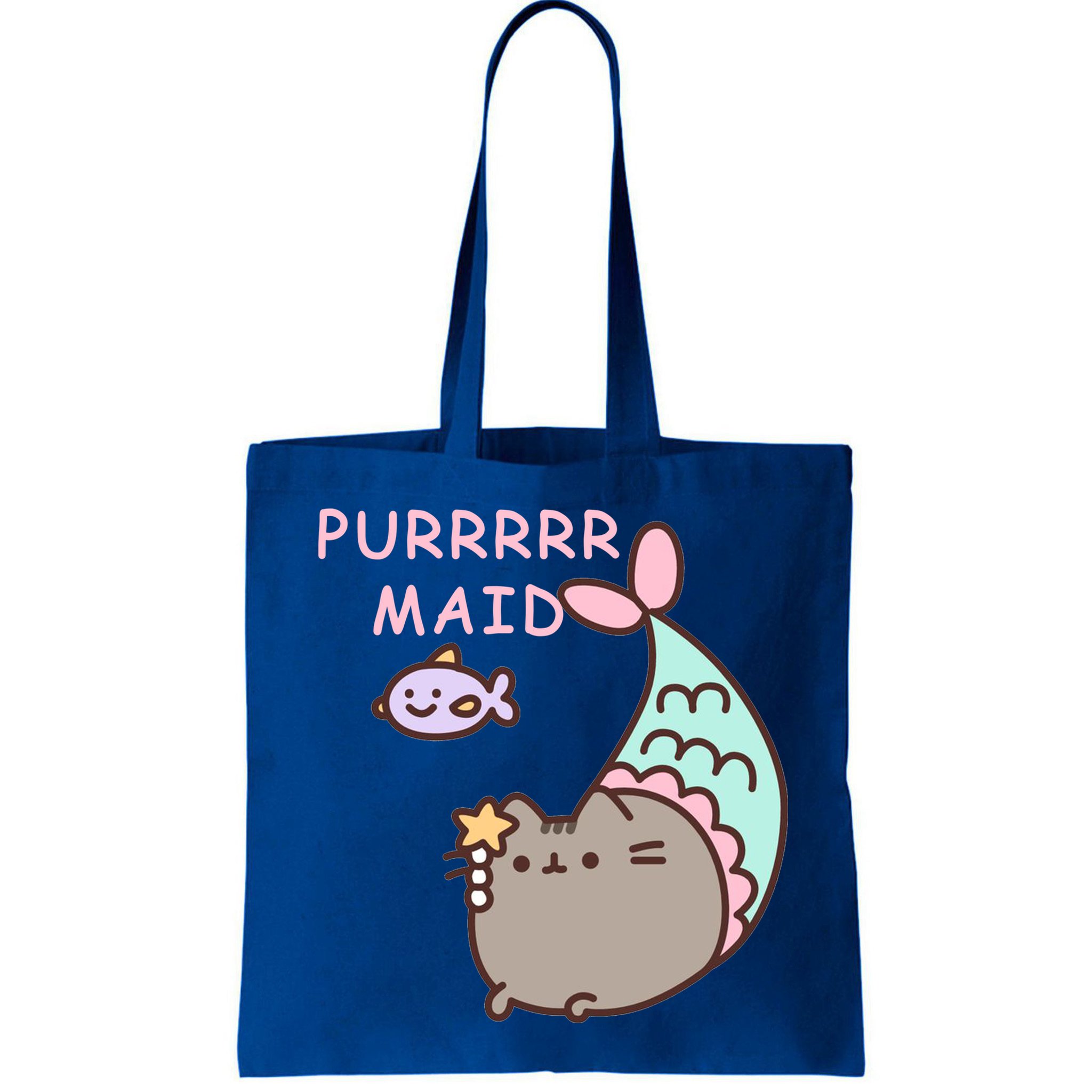 Purrrrr Maid Funny Cute Cat Mermaid Bag