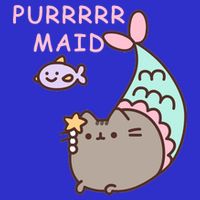 Purrrrr Maid Funny Cute Cat Mermaid Zip Tote Bag
