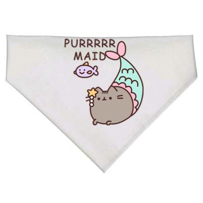 Purrrrr Maid Funny Cute Cat Mermaid USA-Made Doggie Bandana