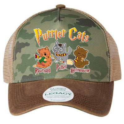 Purrter Cats Rawrnald Hermeownie Legacy Tie Dye Trucker Hat