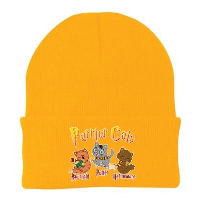 Purrter Cats Rawrnald Hermeownie Knit Cap Winter Beanie