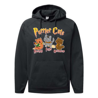 Purrter Cats Rawrnald Hermeownie Performance Fleece Hoodie