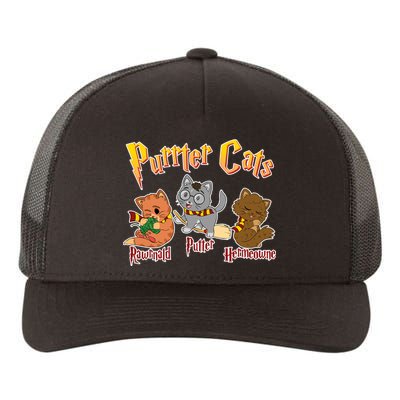 Purrter Cats Rawrnald Hermeownie Yupoong Adult 5-Panel Trucker Hat