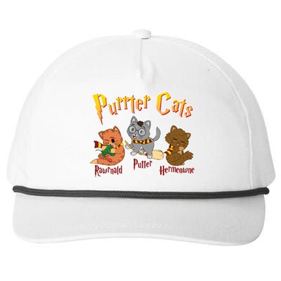 Purrter Cats Rawrnald Hermeownie Snapback Five-Panel Rope Hat