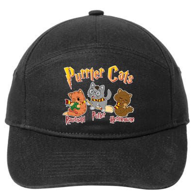 Purrter Cats Rawrnald Hermeownie 7-Panel Snapback Hat