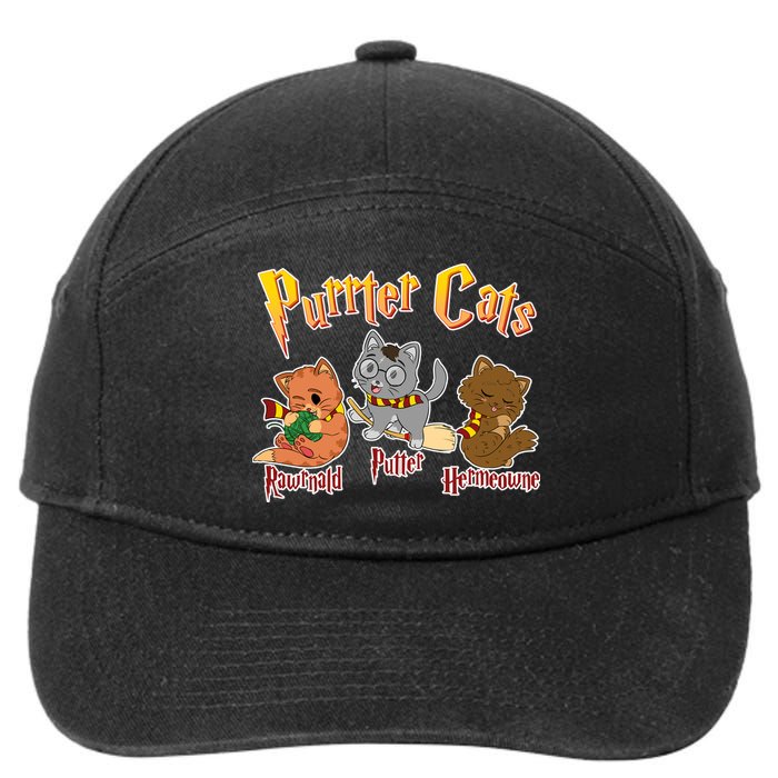 Purrter Cats Rawrnald Hermeownie 7-Panel Snapback Hat