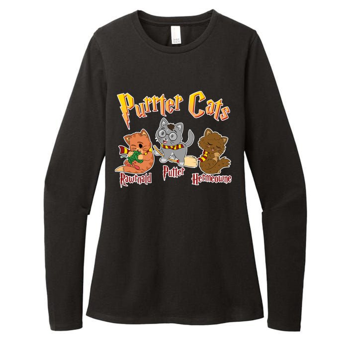 Purrter Cats Rawrnald Hermeownie Womens CVC Long Sleeve Shirt