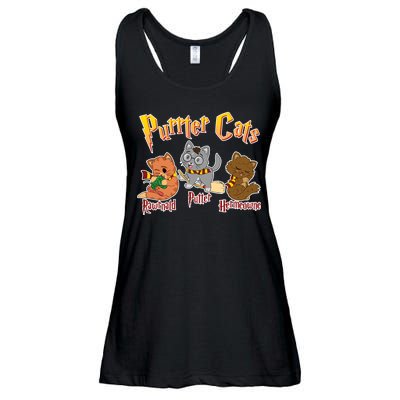 Purrter Cats Rawrnald Hermeownie Ladies Essential Flowy Tank