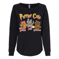 Purrter Cats Rawrnald Hermeownie Womens California Wash Sweatshirt