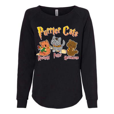 Purrter Cats Rawrnald Hermeownie Womens California Wash Sweatshirt