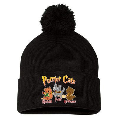 Purrter Cats Rawrnald Hermeownie Pom Pom 12in Knit Beanie