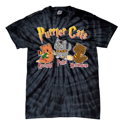 Purrter Cats Rawrnald Hermeownie Tie-Dye T-Shirt