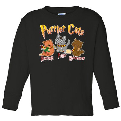 Purrter Cats Rawrnald Hermeownie Toddler Long Sleeve Shirt