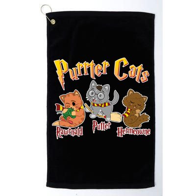 Purrter Cats Rawrnald Hermeownie Platinum Collection Golf Towel