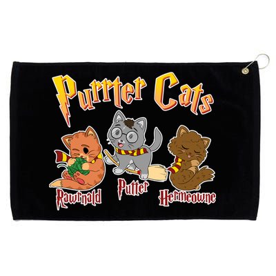 Purrter Cats Rawrnald Hermeownie Grommeted Golf Towel