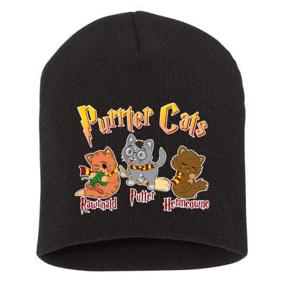 Purrter Cats Rawrnald Hermeownie Short Acrylic Beanie