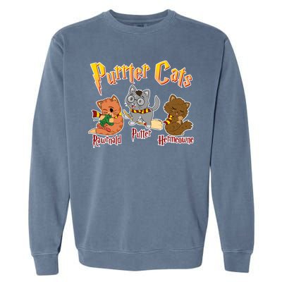 Purrter Cats Rawrnald Hermeownie Garment-Dyed Sweatshirt