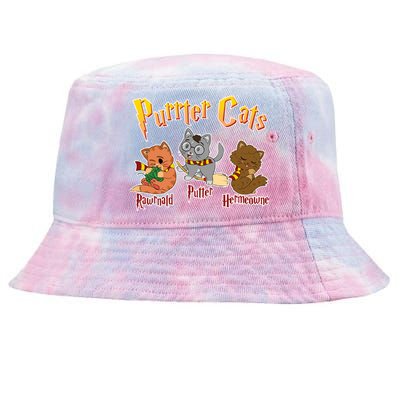 Purrter Cats Rawrnald Hermeownie Tie-Dyed Bucket Hat