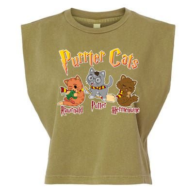 Purrter Cats Rawrnald Hermeownie Garment-Dyed Women's Muscle Tee