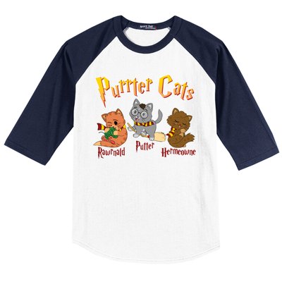 Purrter Cats Rawrnald Hermeownie Baseball Sleeve Shirt