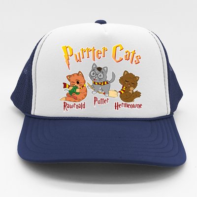 Purrter Cats Rawrnald Hermeownie Trucker Hat