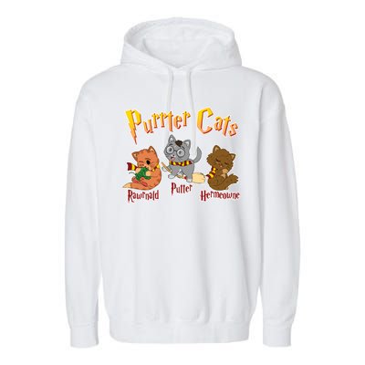 Purrter Cats Rawrnald Hermeownie Garment-Dyed Fleece Hoodie