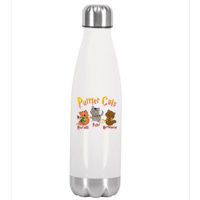 Purrter Cats Rawrnald Hermeownie Stainless Steel Insulated Water Bottle