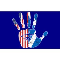 Proud Usa Scotland Handprint Flag American Scottish Heritage Meaningful Gift Bumper Sticker