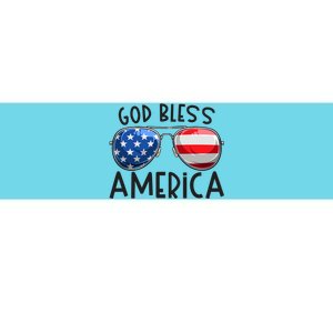 Patriotic Usa Sunglasses 4th Of July Retro God Bless America Great Gift Bumper Sticker