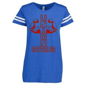 Pro Union Strong Proud American Skilled Labor Workforce Gift Enza Ladies Jersey Football T-Shirt