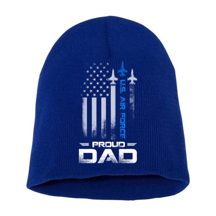 Pride U S Army Funny Gift Im A Proud Air Force Dad Funny Gift Short Acrylic Beanie