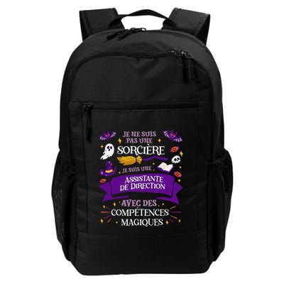 Pas Une SorcièRe Je Suis Une Assistante De Direction Cadeau Daily Commute Backpack