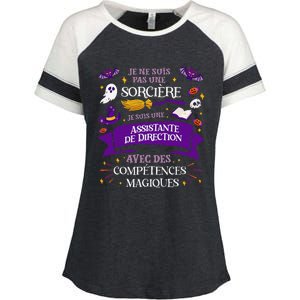 Pas Une SorcièRe Je Suis Une Assistante De Direction Cadeau Enza Ladies Jersey Colorblock Tee