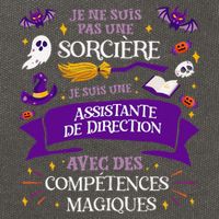 Pas Une SorcièRe Je Suis Une Assistante De Direction Cadeau Cotton Canvas Backpack