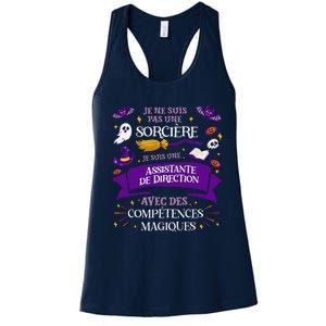 Pas Une SorcièRe Je Suis Une Assistante De Direction Cadeau Women's Racerback Tank