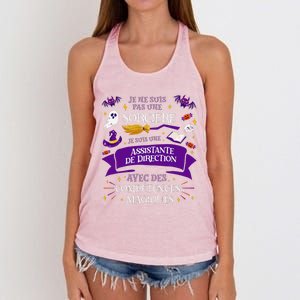 Pas Une SorcièRe Je Suis Une Assistante De Direction Cadeau Women's Knotted Racerback Tank