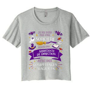 Pas Une SorcièRe Je Suis Une Assistante De Direction Cadeau Women's Crop Top Tee