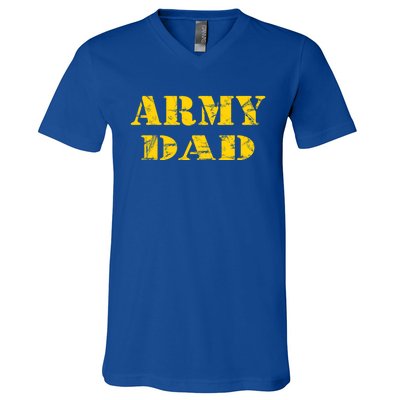 Proud U S Army Father Army Dad Gift V-Neck T-Shirt